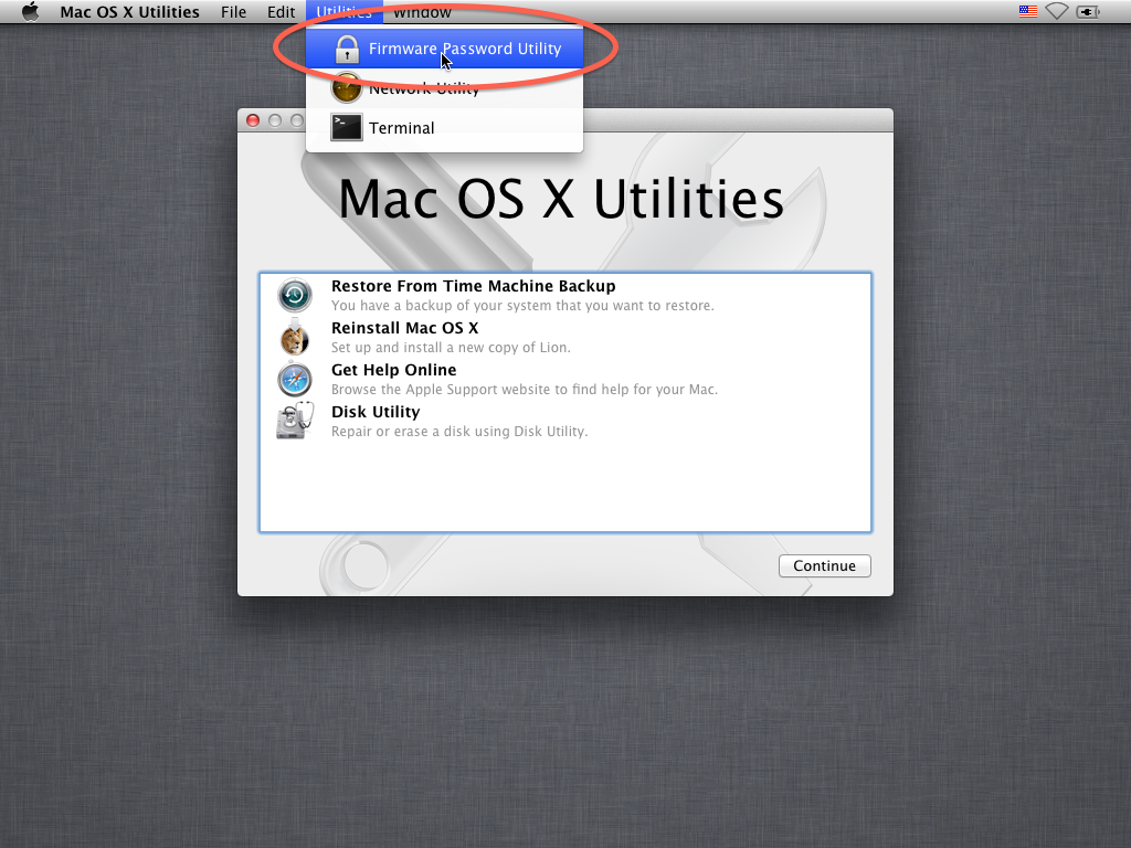 Firmware Password Utility